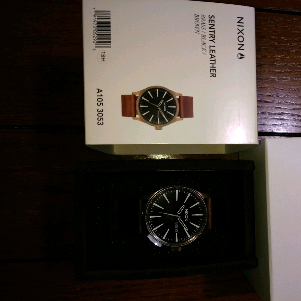 Nixon - Sentry Leather - Brass/Black/Brown